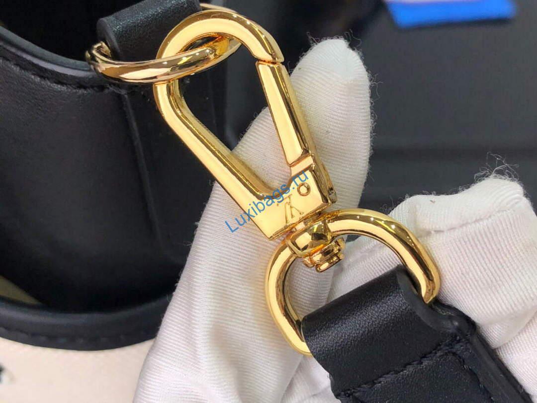 LV M59842 Louis Vuitton On My Side MM Tote Bag Black | lv m59842 louis vuitton on my side mm tote bag black 008