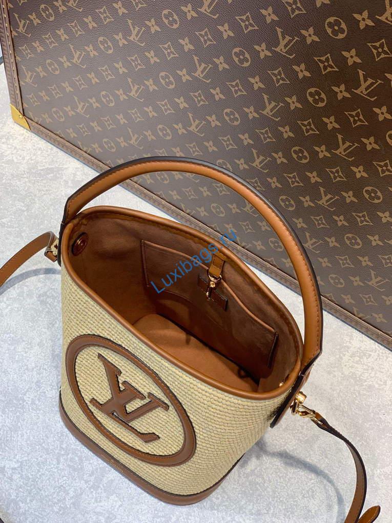 LV M59962 Louis Vuitton Petit Bucket Bag Caramel Brown | lv m59962 louis vuitton petit bucket bag caramel brown 009