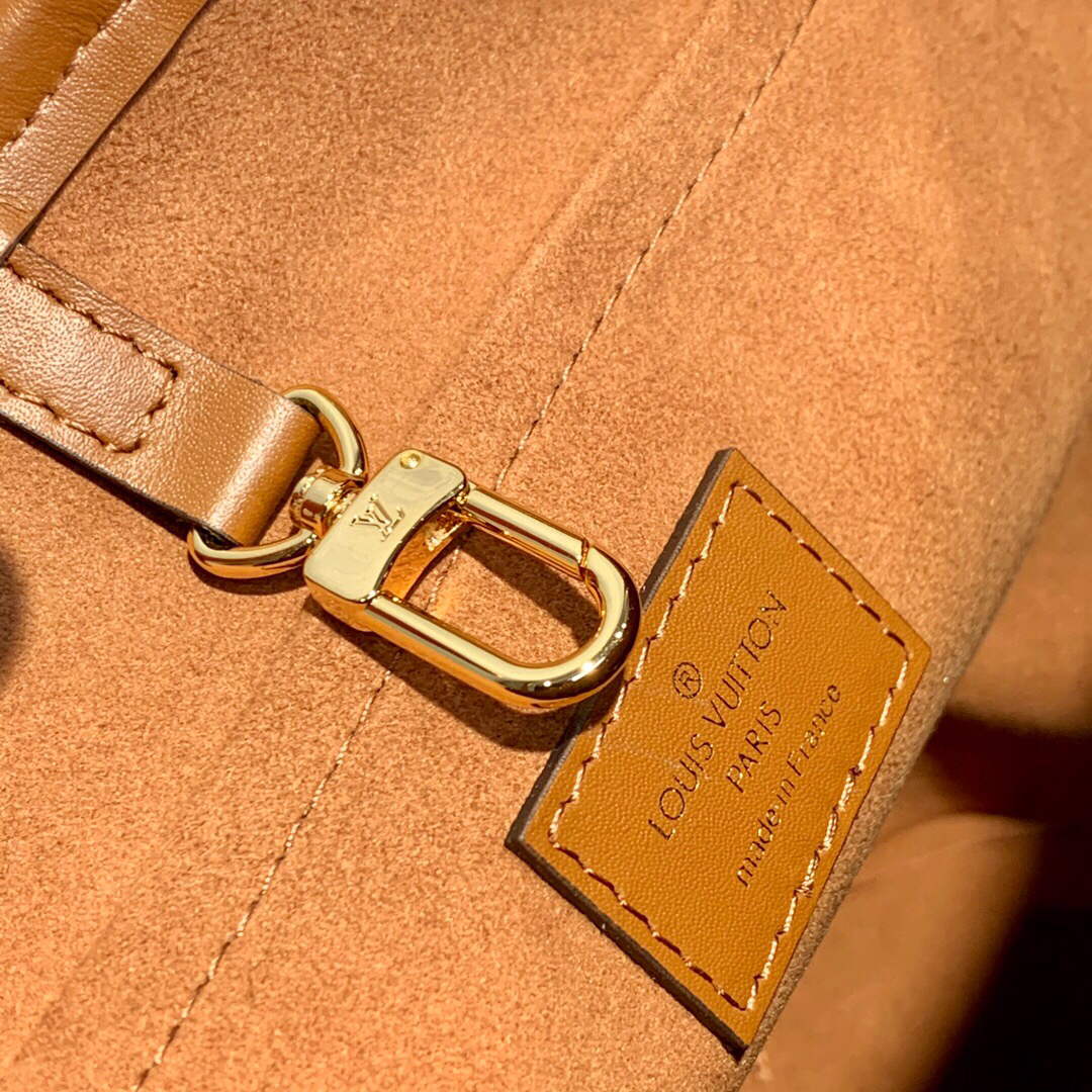 LV M59962 Louis Vuitton Petit Bucket Bag Caramel Brown | lv m59962 louis vuitton petit bucket bag caramel brown 010