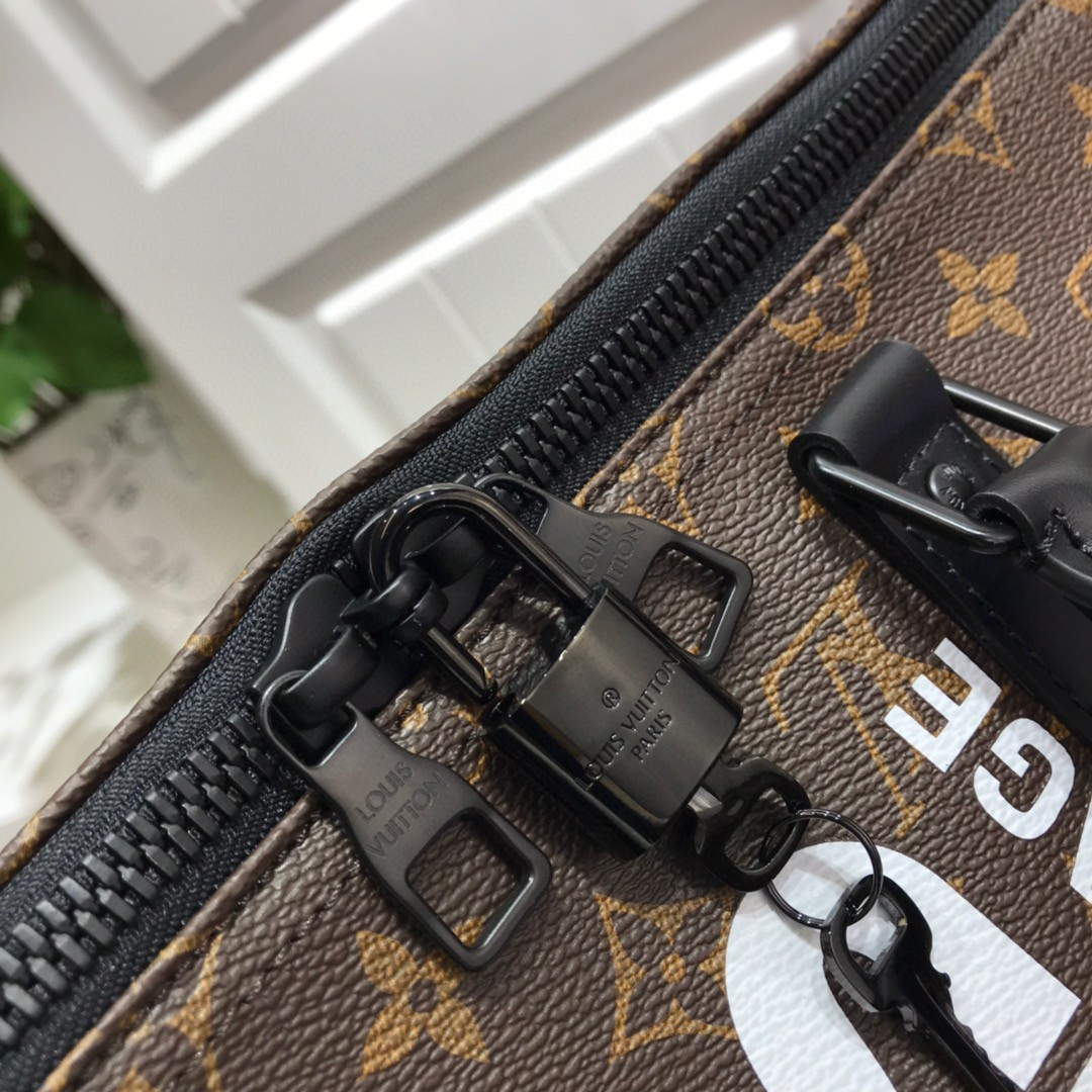LV N44642 Louis Vuitton Keepall 50B Travel Bag Monogram | lv n44642 louis vuitton keepall 50b travel bag monogram 005
