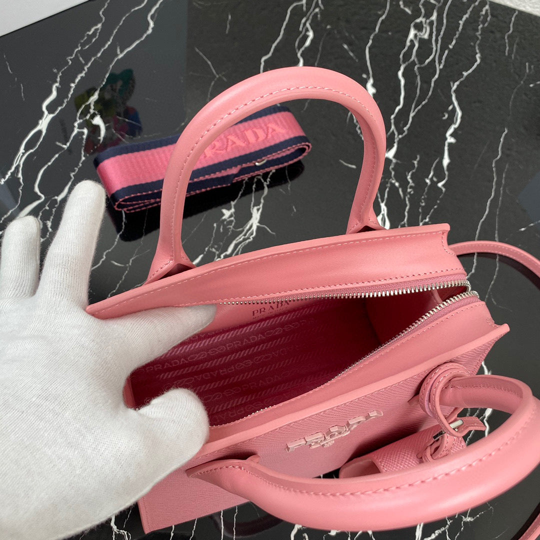 Prada 1BA269 Saffiano Leather Prada Monochrome Bag Pink | prada 1ba269 saffiano leather prada monochrome bag 27