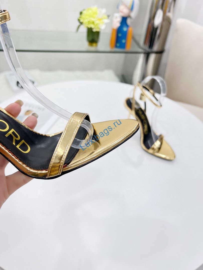 Tomford Shiny Leather Padlock Pointy Naked Sandal 105mm W228023 | tomford shiny leather padlock pointy naked sandal 105mm w22802 30