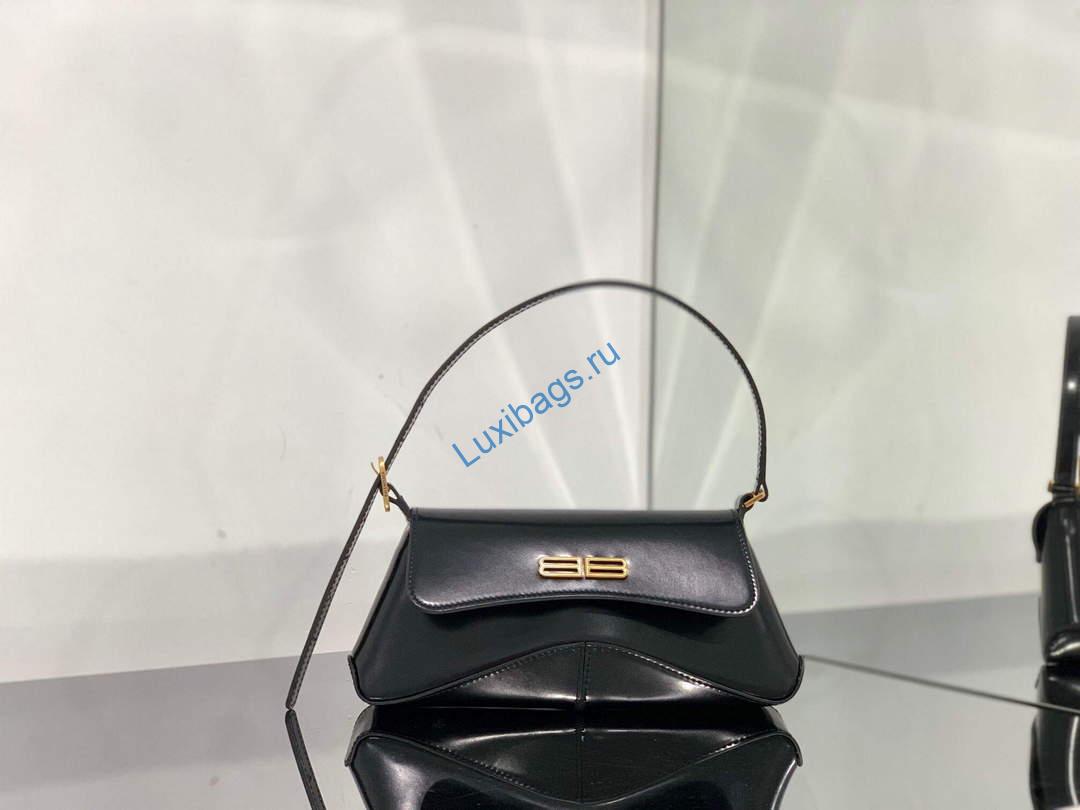 Balenciaga 695645 Women's XX Small Flap Bag Black | balenciaga 695645 womens xx small flap bag black 003