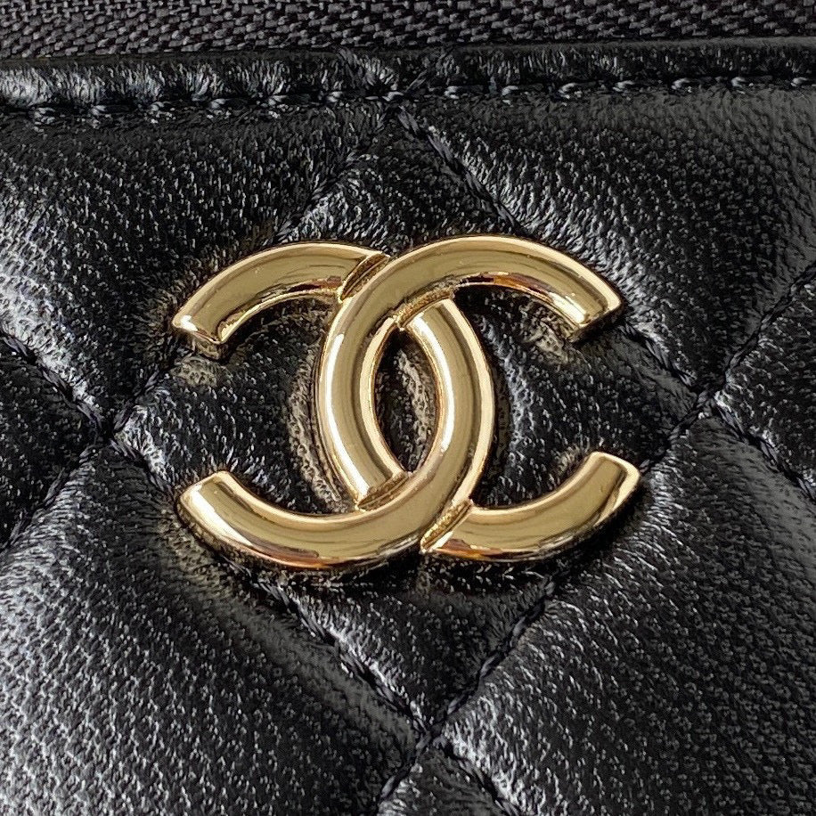 Chanel Vanity Case Lambskin AP2730 Black | chanel ap2730 vanity case lambskin 03