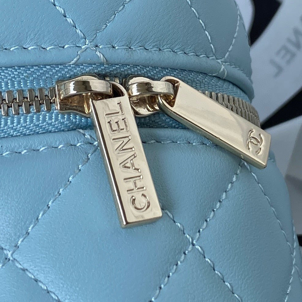 Chanel Vanity Case Lambskin AP2730 Blue | chanel ap2730 vanity case lambskin 24