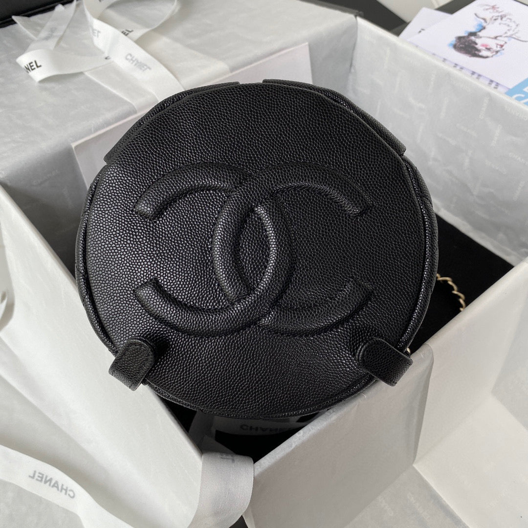 Chanel Backpack Calfskin AS3200 Black Gold | chanel as3200 backpack calfskin black gold 06