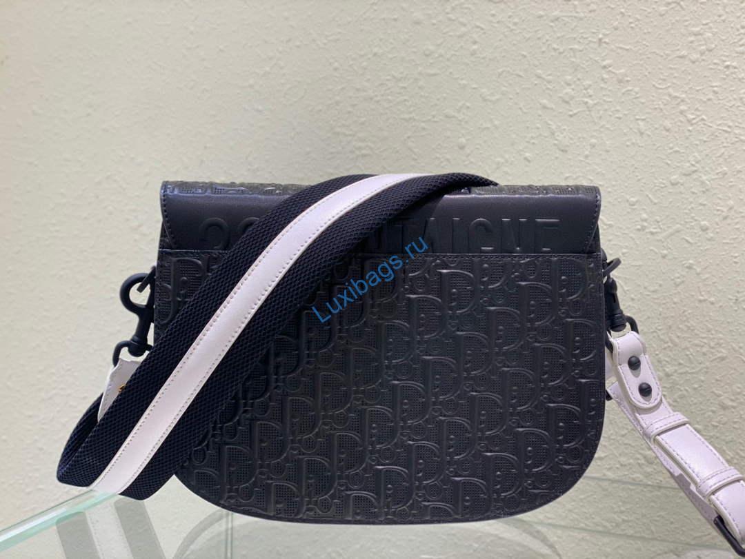 Dior Bobby Bag Medium Perforated M9319 Black calfskin with Dior Oblique motif | dior bobby bag m9319 medium perforated black calfskin with dior oblique motif 05