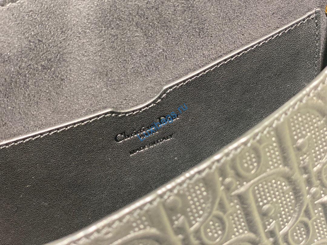 Dior Bobby Bag Medium Perforated M9319 Black calfskin with Dior Oblique motif | dior bobby bag m9319 medium perforated black calfskin with dior oblique motif 09