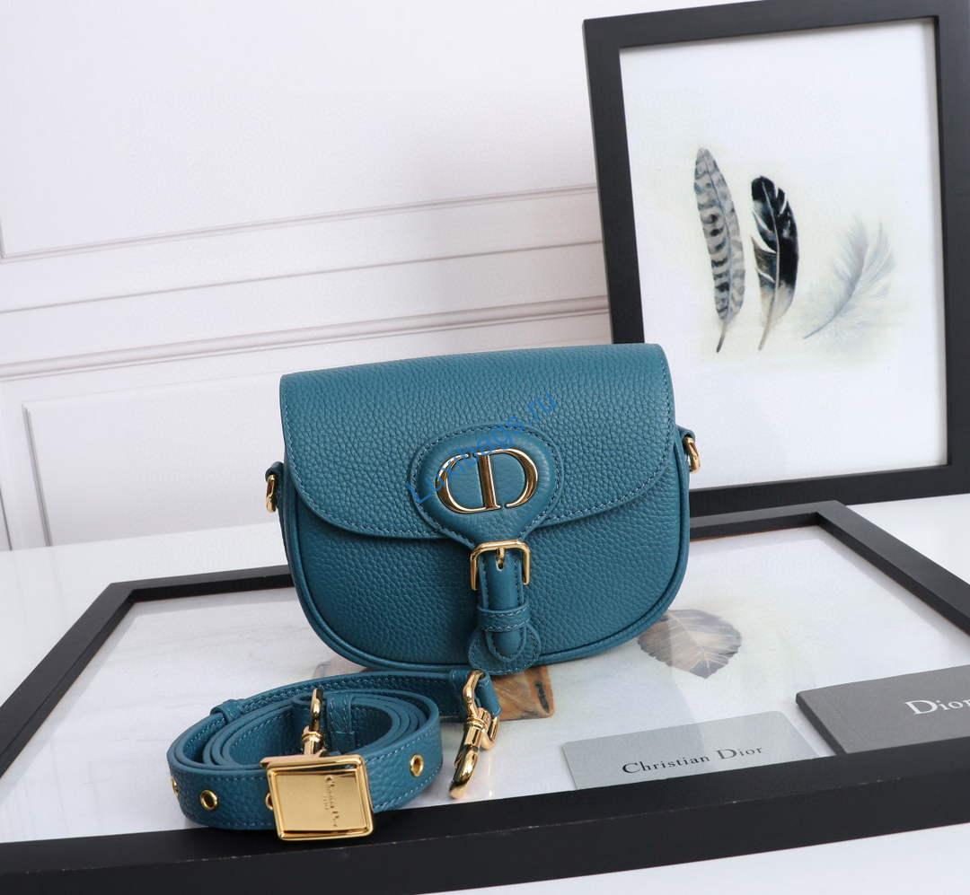 Dior M9317 Small bobby bag Blue Grained Calfskin | dior m9317 small bobby bag blue grained calfskin 1