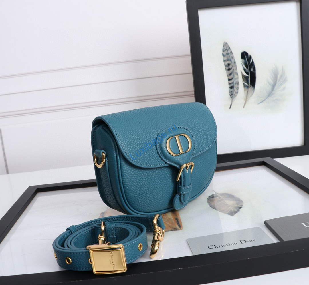 Dior M9317 Small bobby bag Blue Grained Calfskin | dior m9317 small bobby bag blue grained calfskin 2