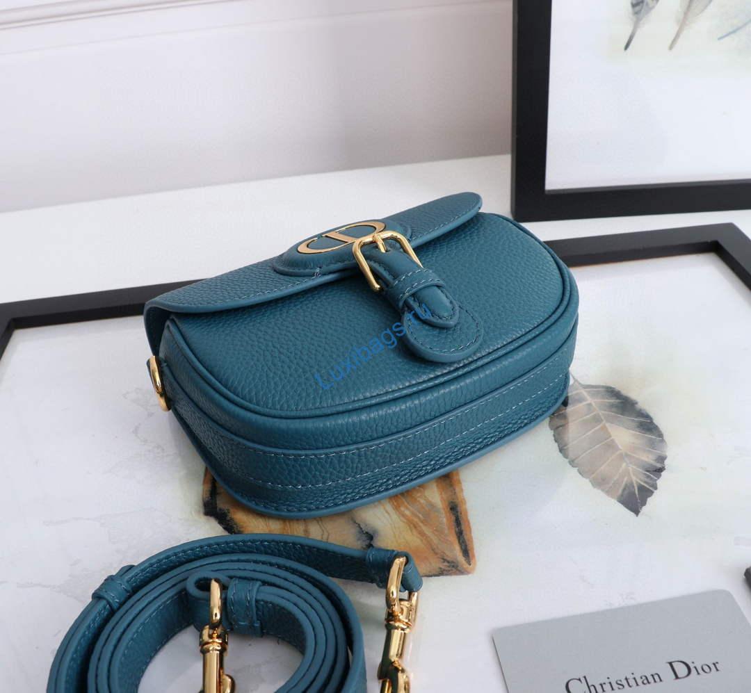 Dior M9317 Small bobby bag Blue Grained Calfskin | dior m9317 small bobby bag blue grained calfskin 4
