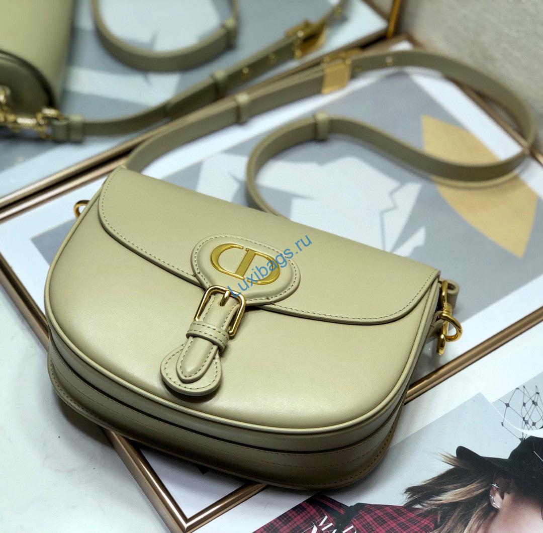 Dior M9319 Medium Bobby Bag Beige Gray Box Calfskin | dior m9319 medium bobby bag beige gray box calfskin 4