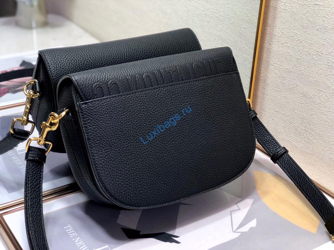 Dior M9319 Medium Bobby Bag Black Grained Calfskin | dior m9319 medium bobby bag black grained calfskin 3