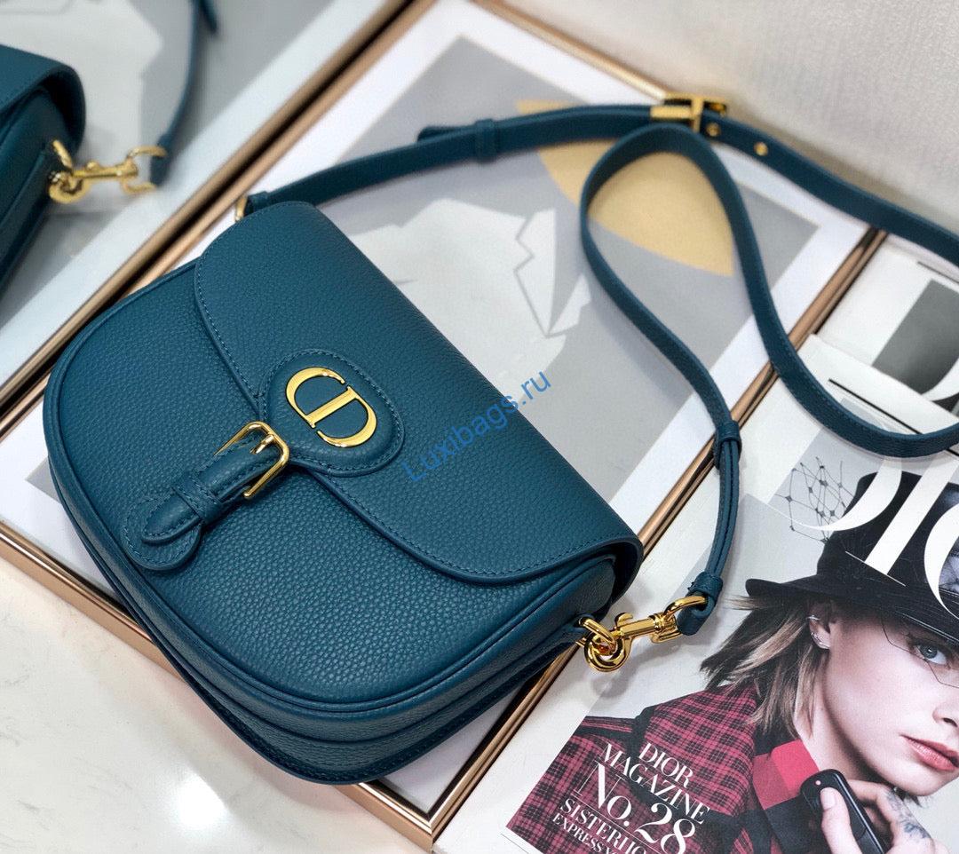 Dior M9319 Medium Bobby Bag Blue Grained Calfskin | dior m9319 medium bobby bag blue grained calfskin 4