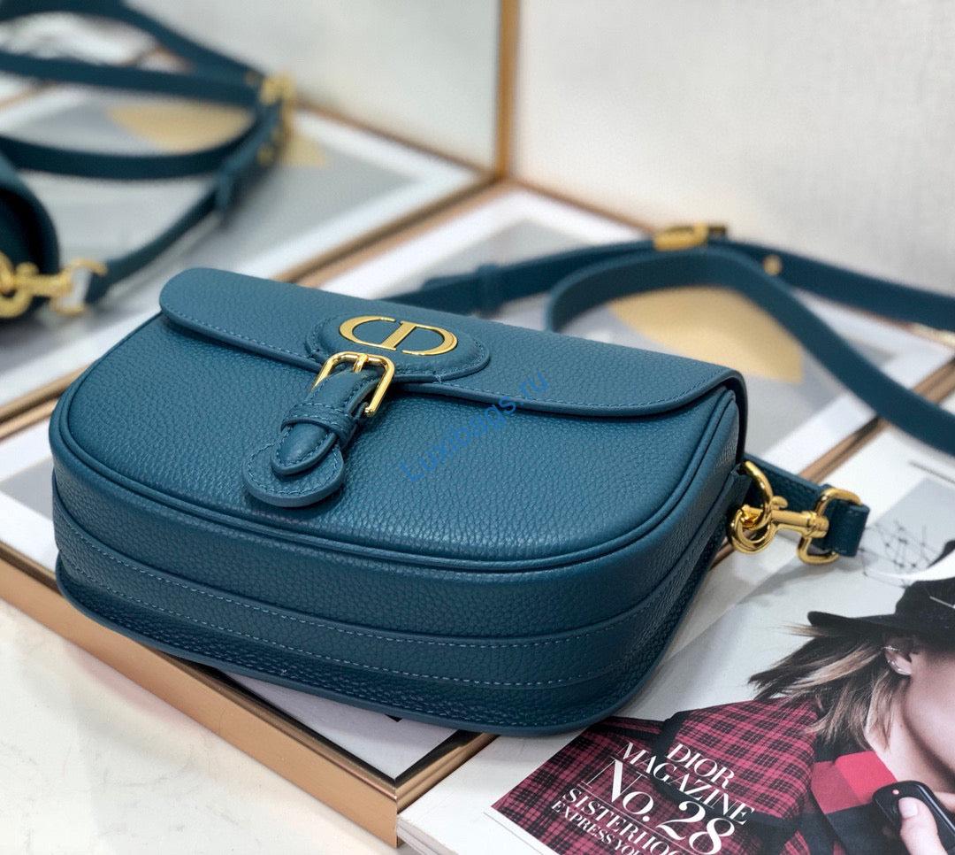 Dior M9319 Medium Bobby Bag Blue Grained Calfskin | dior m9319 medium bobby bag blue grained calfskin 7