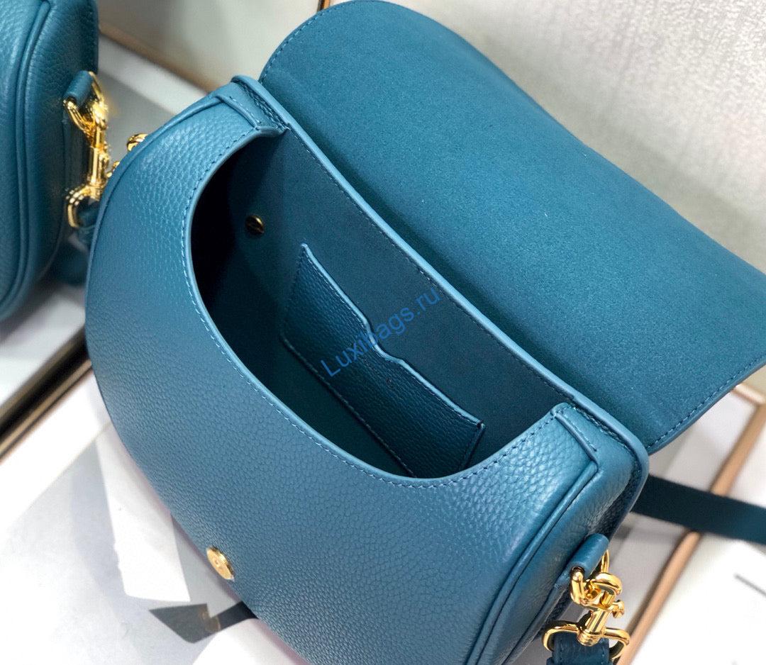 Dior M9319 Medium Bobby Bag Blue Grained Calfskin | dior m9319 medium bobby bag blue grained calfskin 8