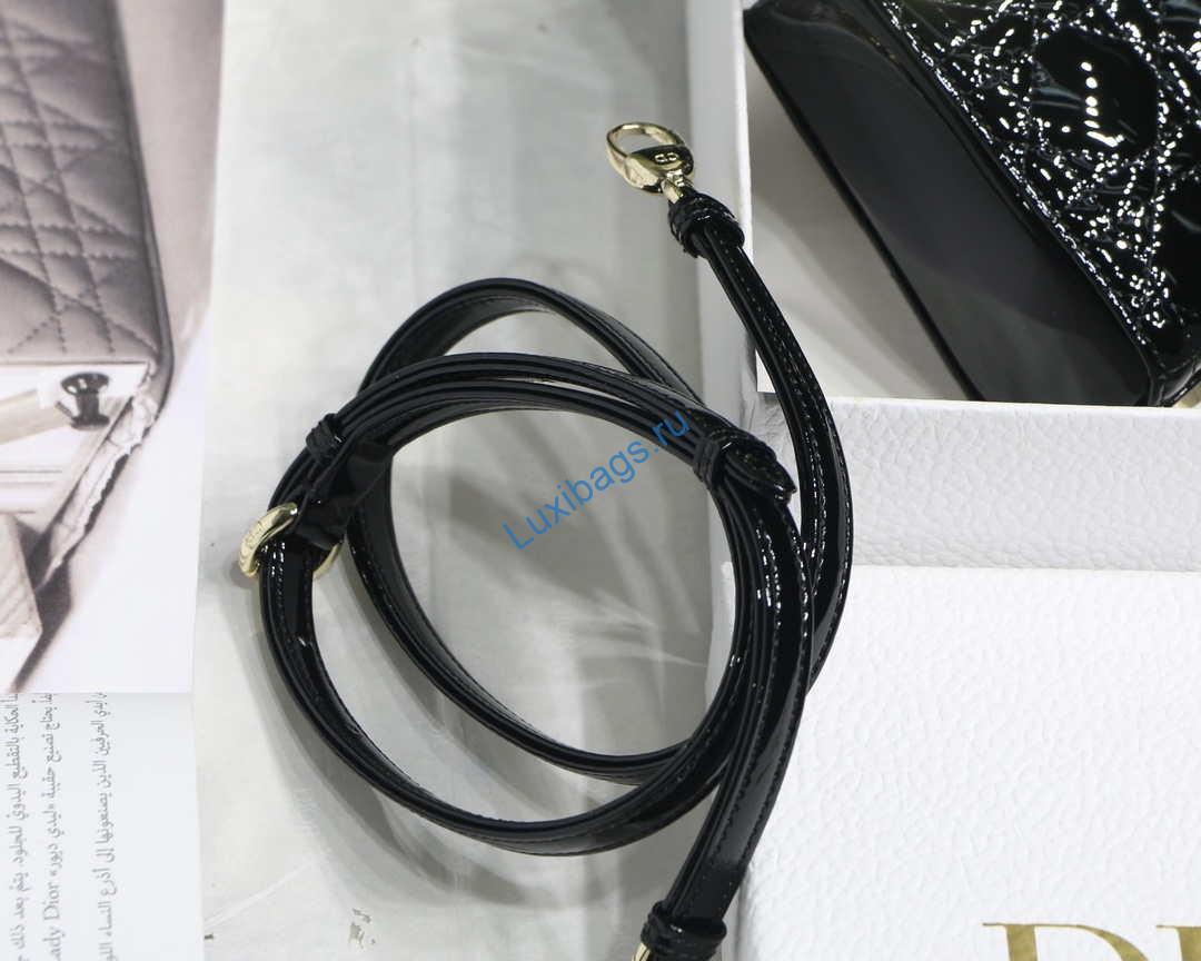 dior micro lady dior bag s0856 black patent cannage lambskin 5 Dior MICRO LADY Dior Bag S0856 Black Patent Cannage Lambskin | dior micro lady dior bag s0856 black patent cannage lambskin 006