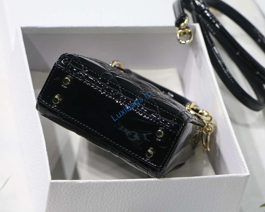 dior micro lady dior bag s0856 black patent cannage lambskin 7 Dior MICRO LADY Dior Bag S0856 Black Patent Cannage Lambskin | dior micro lady dior bag s0856 black patent cannage lambskin 008