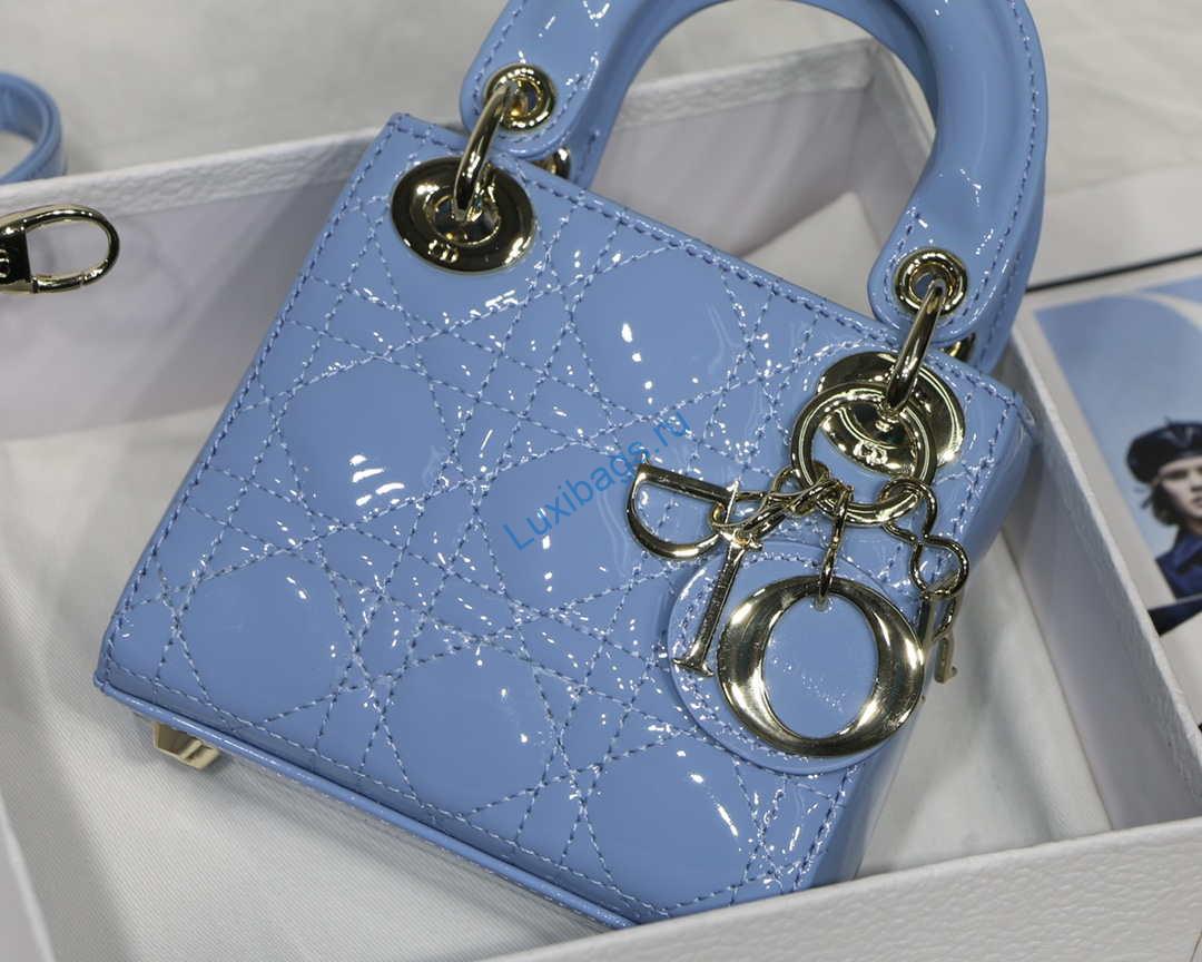 dior micro lady dior bag s0856 blue patent cannage lambskin 1 Dior MICRO LADY Dior Bag S0856 Blue Patent Cannage Lambskin | dior micro lady dior bag s0856 blue patent cannage lambskin 002