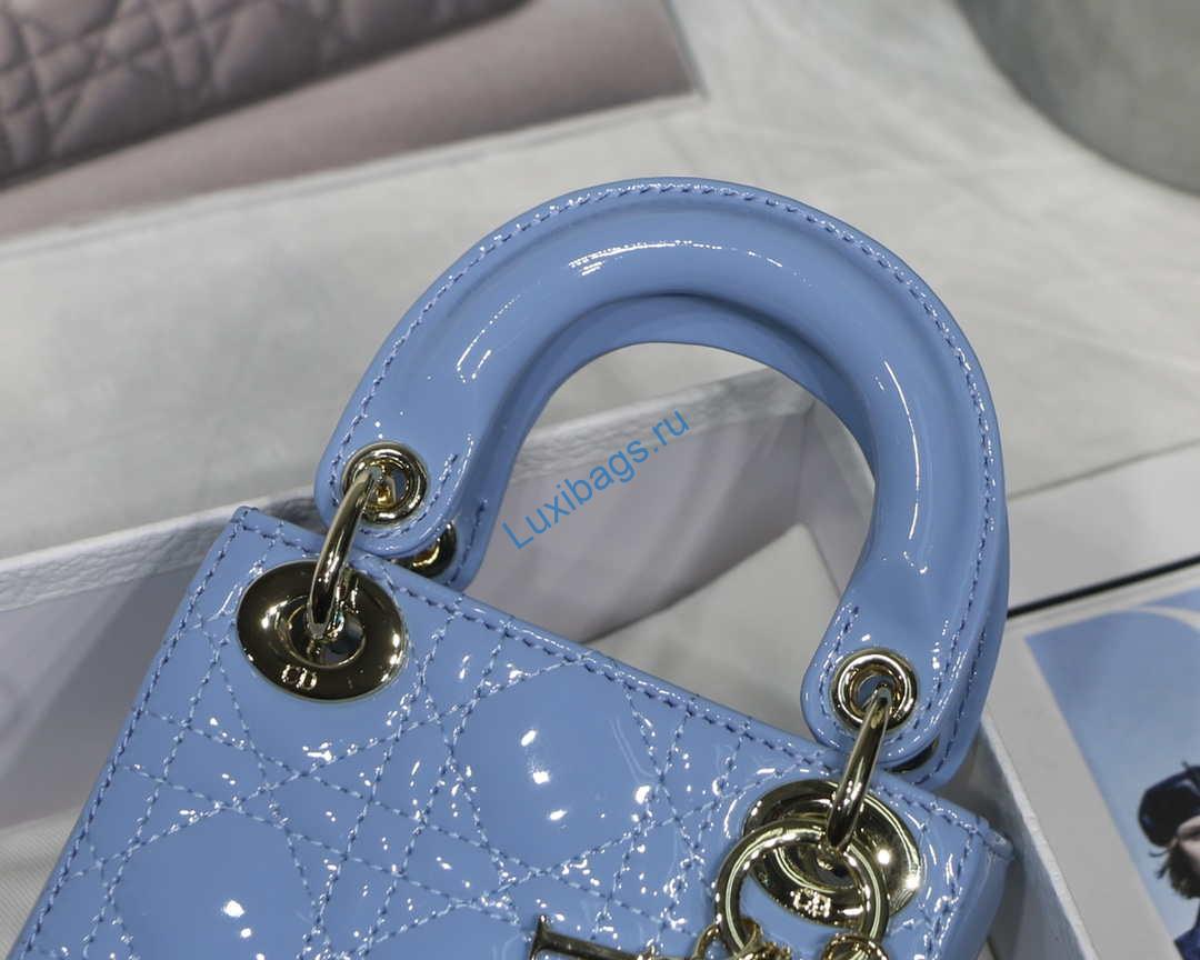 dior micro lady dior bag s0856 blue patent cannage lambskin 3 Dior MICRO LADY Dior Bag S0856 Blue Patent Cannage Lambskin | dior micro lady dior bag s0856 blue patent cannage lambskin 004