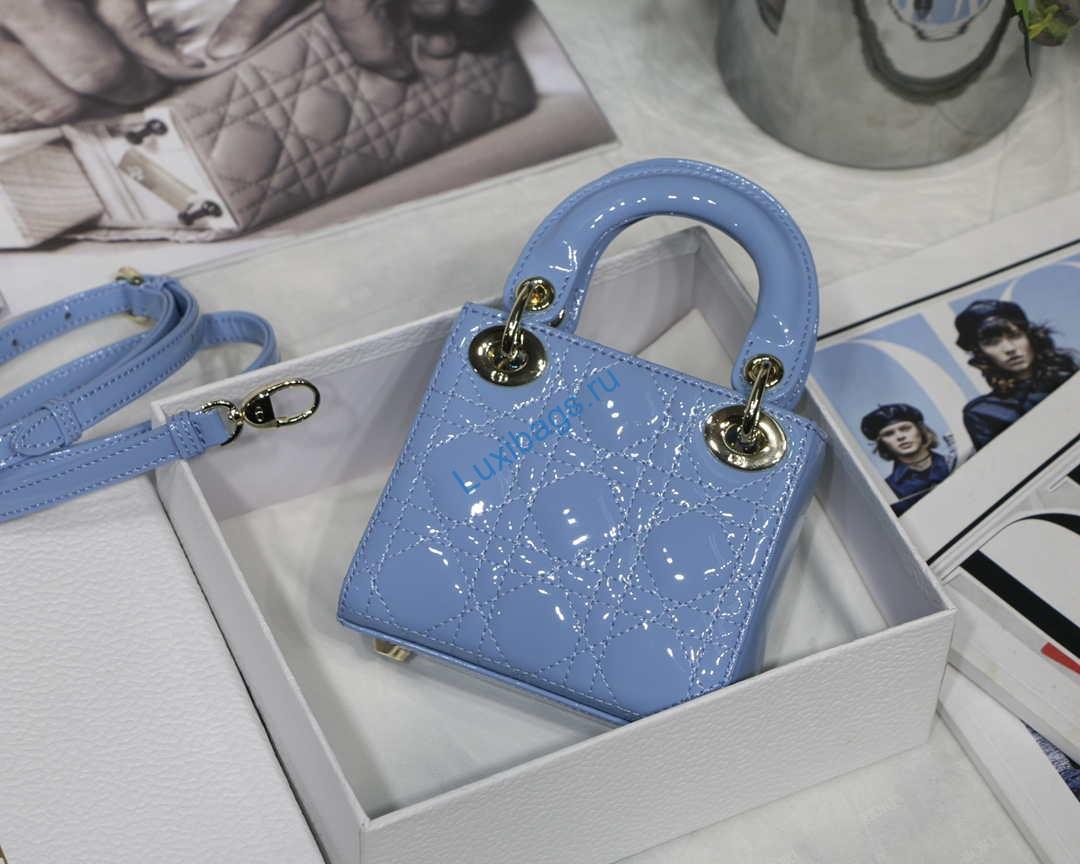 dior micro lady dior bag s0856 blue patent cannage lambskin 4 Dior MICRO LADY Dior Bag S0856 Blue Patent Cannage Lambskin | dior micro lady dior bag s0856 blue patent cannage lambskin 005