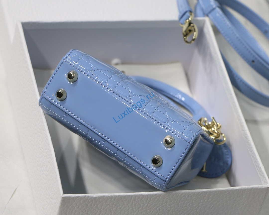 dior micro lady dior bag s0856 blue patent cannage lambskin 7 Dior MICRO LADY Dior Bag S0856 Blue Patent Cannage Lambskin | dior micro lady dior bag s0856 blue patent cannage lambskin 008