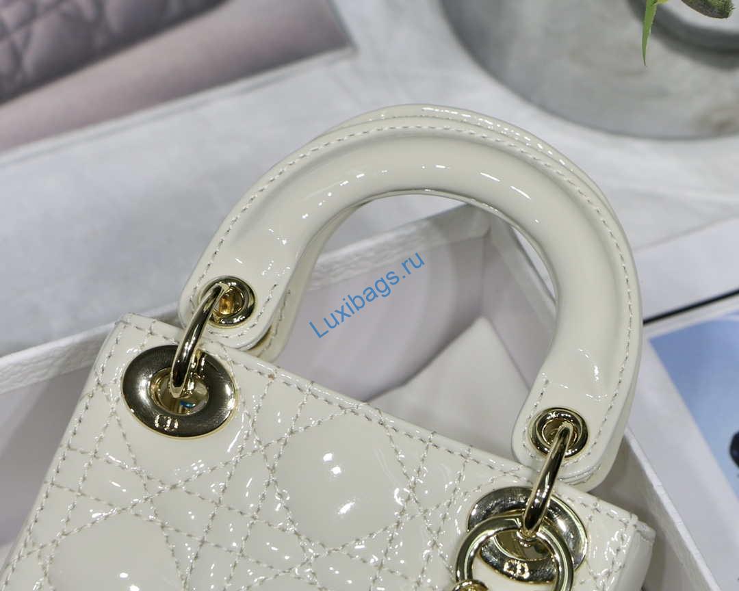 dior micro lady dior bag s0856 white patent cannage lambskin 3 Dior MICRO LADY Dior Bag S0856 White Patent Cannage Lambskin | dior micro lady dior bag s0856 white patent cannage lambskin 004