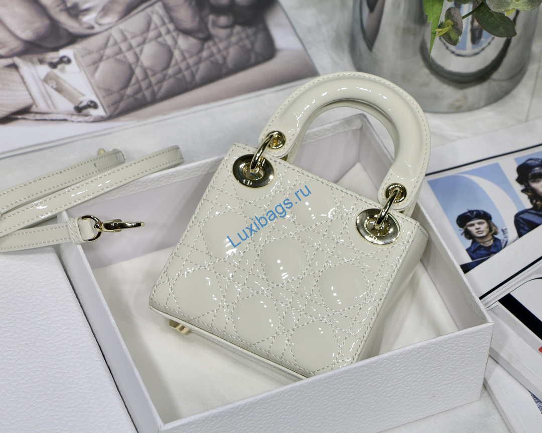 dior micro lady dior bag s0856 white patent cannage lambskin 4 Dior MICRO LADY Dior Bag S0856 White Patent Cannage Lambskin | dior micro lady dior bag s0856 white patent cannage lambskin 005