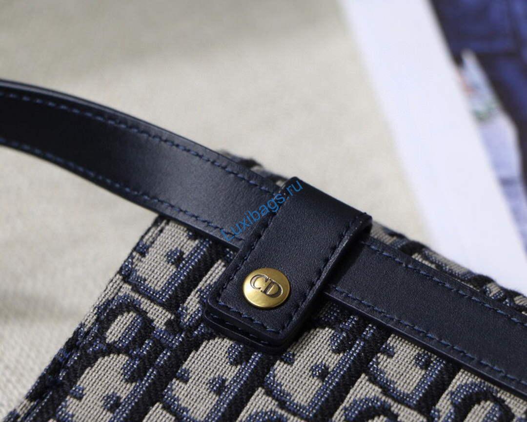 Dior Saddle Belt Bag S5619 Blue Dior Oblique Jacquard | dior s5619 saddle belt bag blue dior oblique jacquard 05