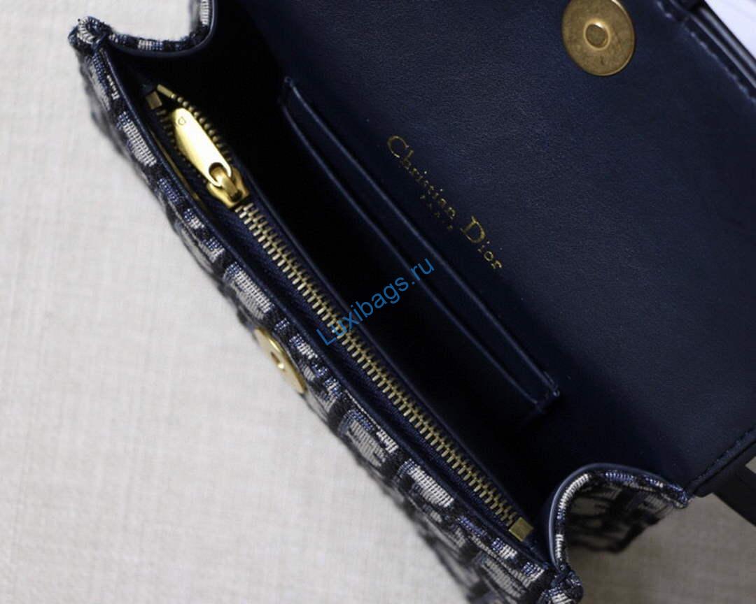 Dior Saddle Belt Bag S5619 Blue Dior Oblique Jacquard | dior s5619 saddle belt bag blue dior oblique jacquard 08