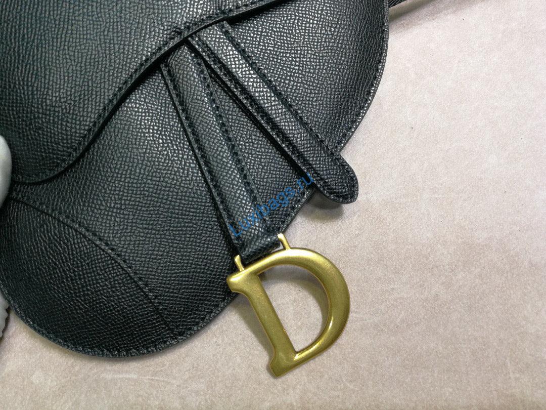 Dior Saddle Belt Bag S5632 Black grained calfskin | dior s5632 saddle belt bag black grained calfskin 04