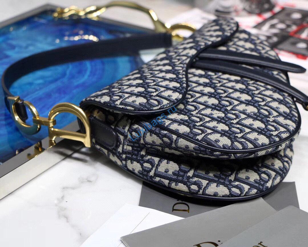 Dior Mini Saddle Bag M0447 Blue Dior Oblique Jacquard | dior saddle bag m0446 blue dior oblique jacquard 06 a2e92fc9 3fc0 4ddc 898b 2492fb6b3209