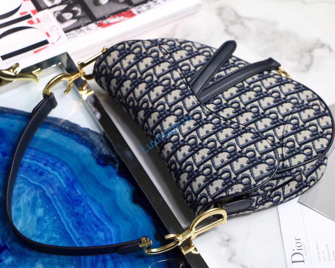 Dior Mini Saddle Bag M0447 Blue Dior Oblique Jacquard | dior saddle bag m0446 blue dior oblique jacquard 08 bdaa3355 0978 4d85 906d ded88f95ca7b