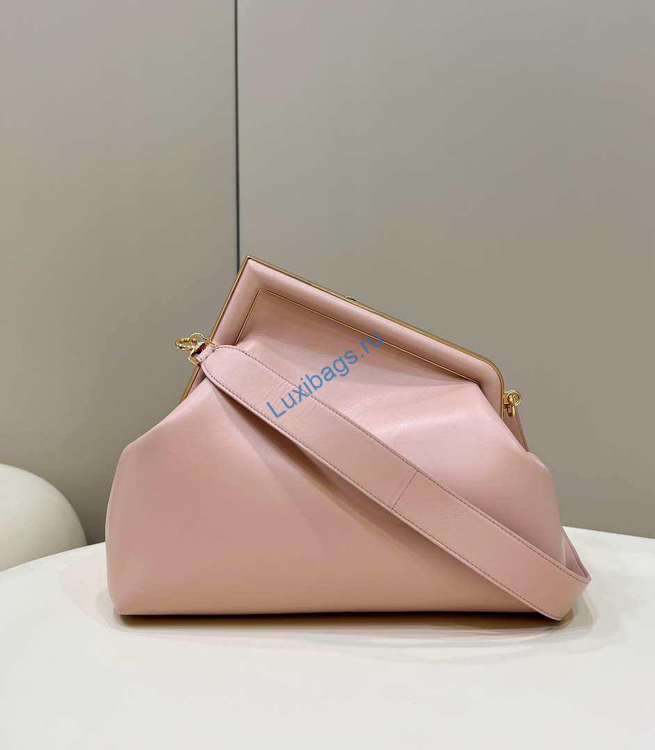 Fendi 8BP127 FENDI FIRST Medium Pink leather bag | fendi 8bp127 fendi first medium pink leather bag 002