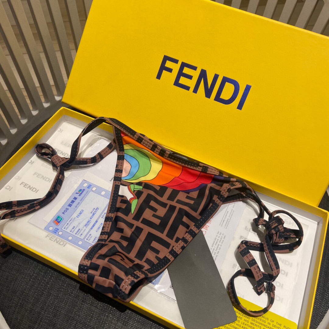 Fendi Women's Lycra® Bikini Swimsuit FXB960 | fendi womens lycra bikini swimsuit 007