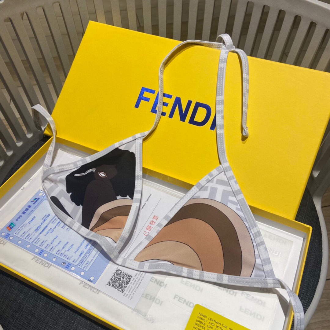 Fendi Women's Lycra® Bikini Swimsuit FXB961 | fendi womens lycra bikini swimsuit 010