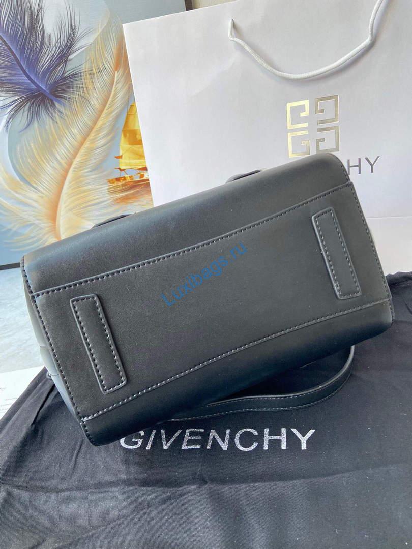Givenchy BB50J0B00D Mini Antigona Lock Bag in Box Leather Black | givenchy bb50j0b mini antigona lock bag in box leather 006
