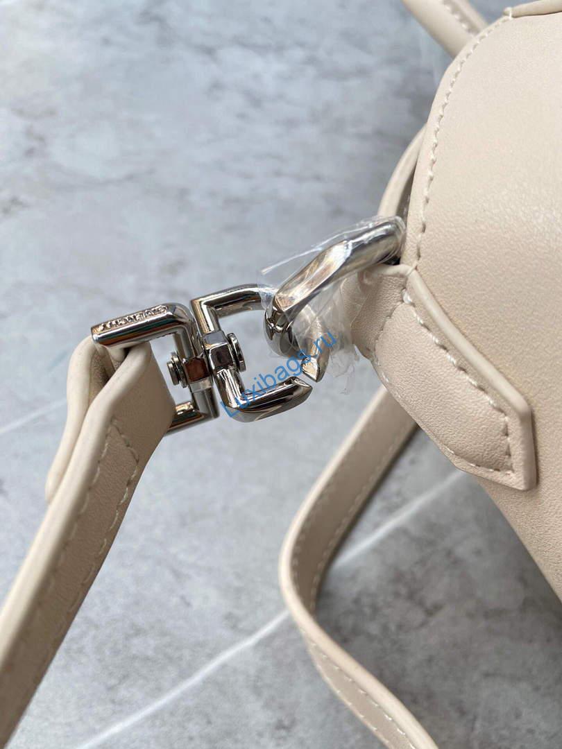Givenchy BB50J0B00D Mini Antigona Lock Bag in Box Leather Beige | givenchy bb50j0b mini antigona lock bag in box leather 063