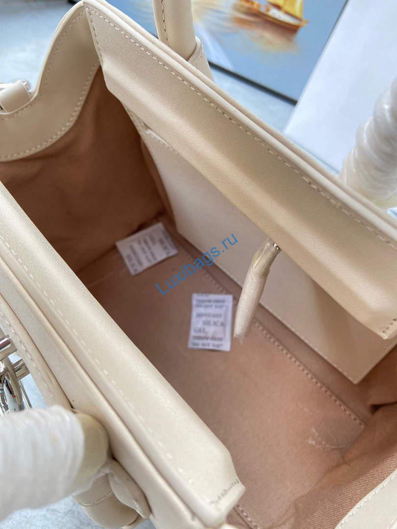 Givenchy BB50J0B00D Mini Antigona Lock Bag in Box Leather Beige | givenchy bb50j0b mini antigona lock bag in box leather 064