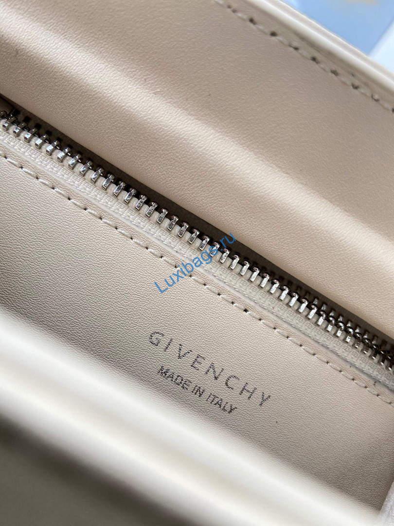 Givenchy BB50J0B00D Mini Antigona Lock Bag in Box Leather Beige | givenchy bb50j0b mini antigona lock bag in box leather 067