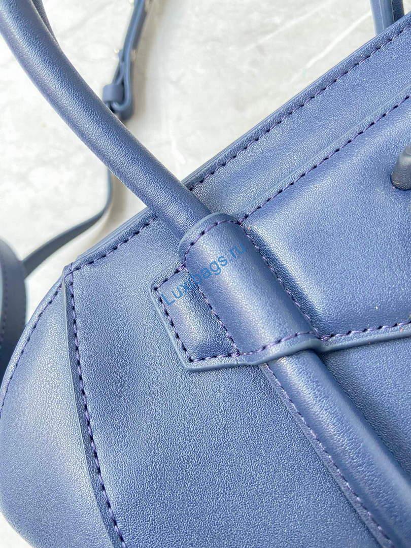 Givenchy BB50J0B00D Mini Antigona Lock Bag in Box Leather Blue | givenchy bb50j0b mini antigona lock bag in box leather 111