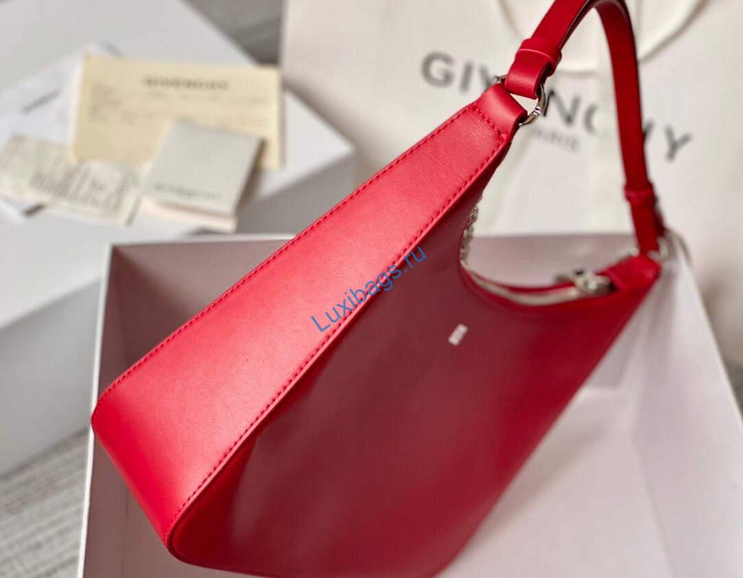 Givenchy BB50LGB1A4 Small Moon Cut Out bag in Leather Red | givenchy bb50lgb small moon cut out bag in leather 004
