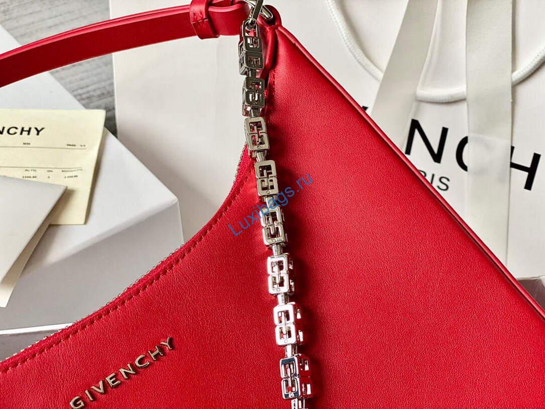 Givenchy BB50LGB1A4 Small Moon Cut Out bag in Leather Red | givenchy bb50lgb small moon cut out bag in leather 006