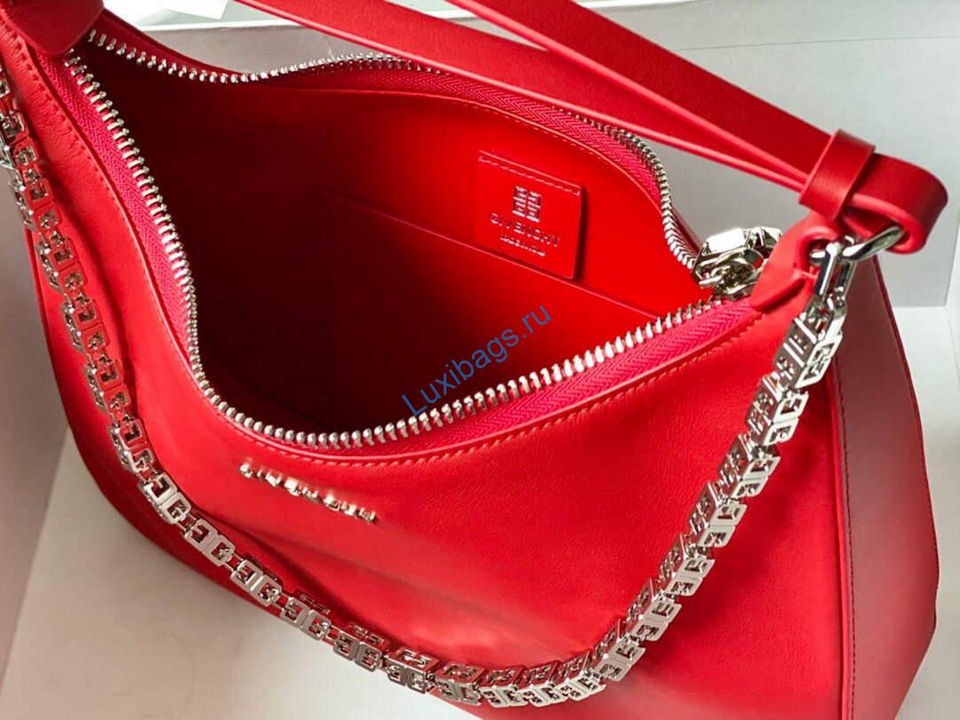 Givenchy BB50LGB1A4 Small Moon Cut Out bag in Leather Red | givenchy bb50lgb small moon cut out bag in leather 007