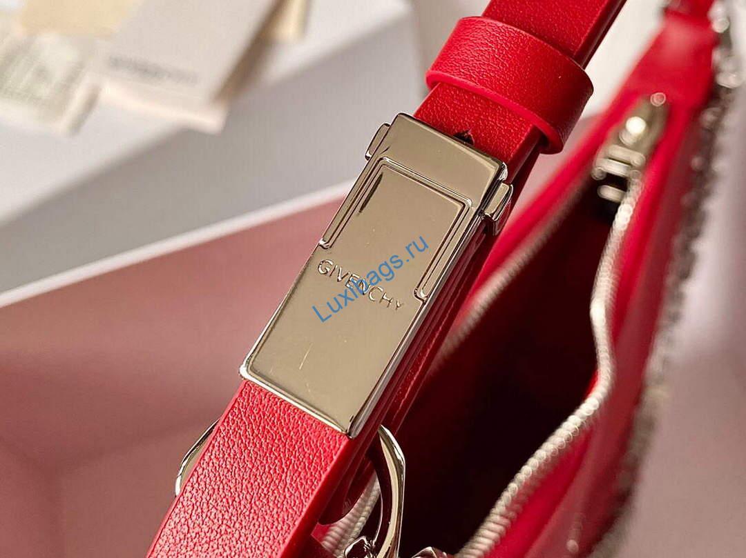Givenchy BB50LGB1A4 Small Moon Cut Out bag in Leather Red | givenchy bb50lgb small moon cut out bag in leather 009
