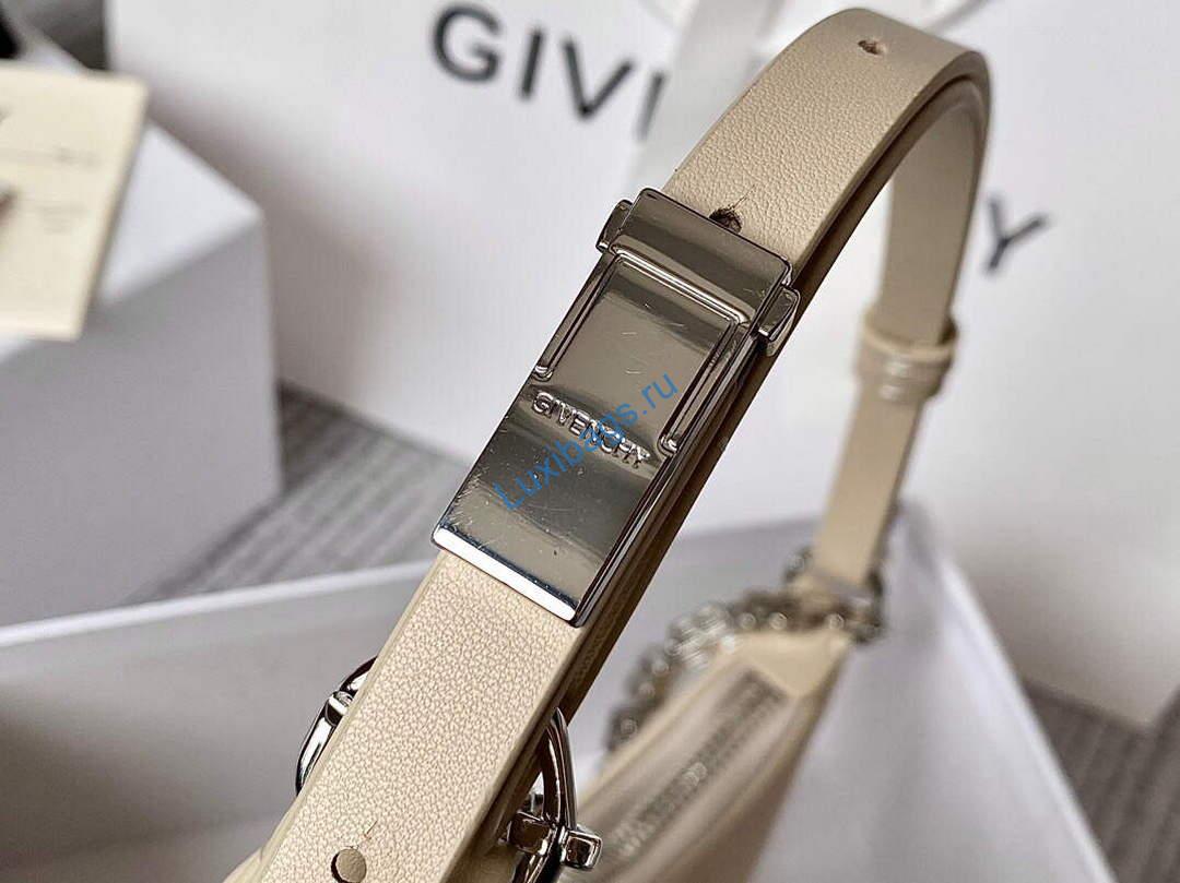 Givenchy BB50LGB1A4 Small Moon Cut Out bag in Leather Beige | givenchy bb50lgb small moon cut out bag in leather 028