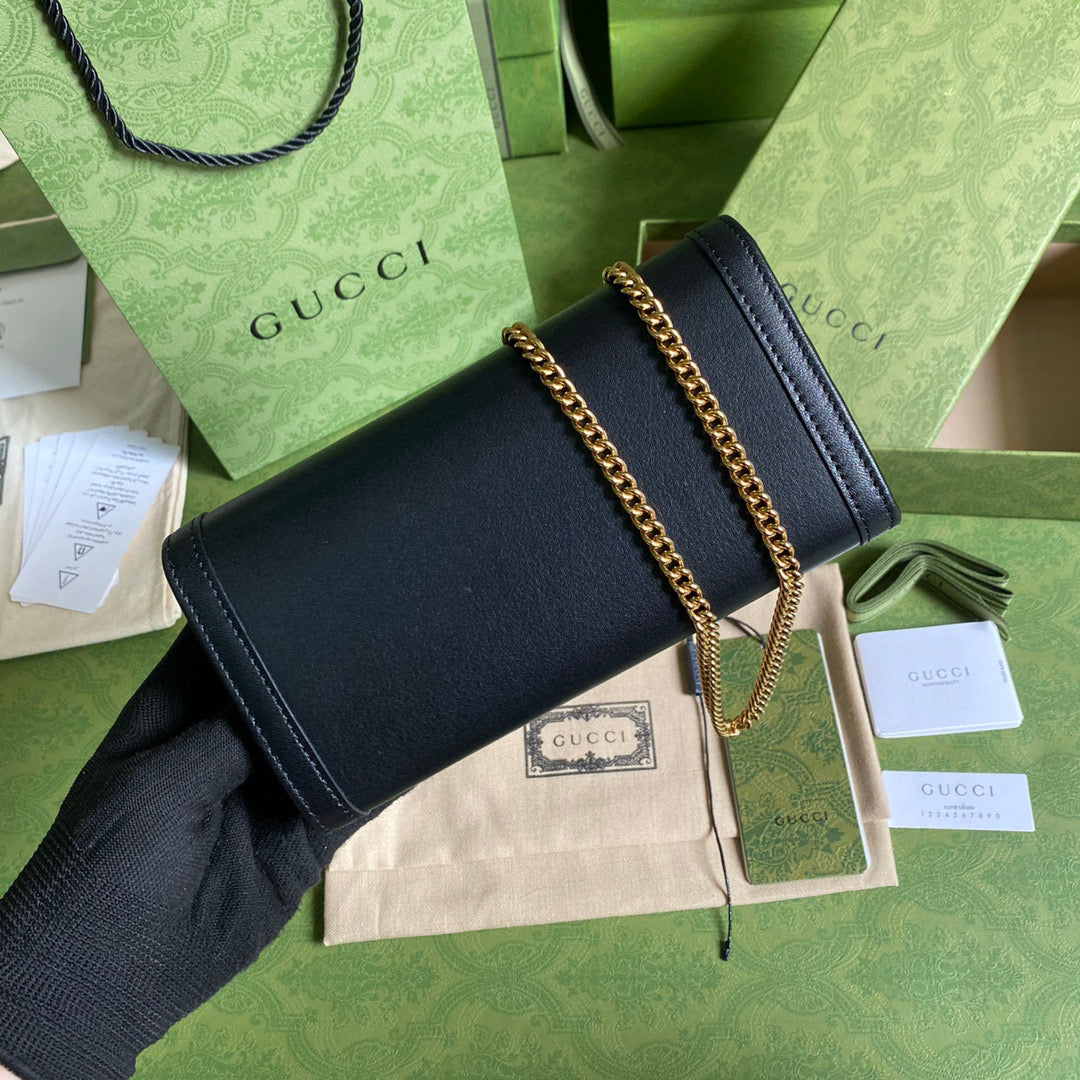 Gucci 658243 Diana chain wallet in Black | gucci 658243 diana chain wallet in 20