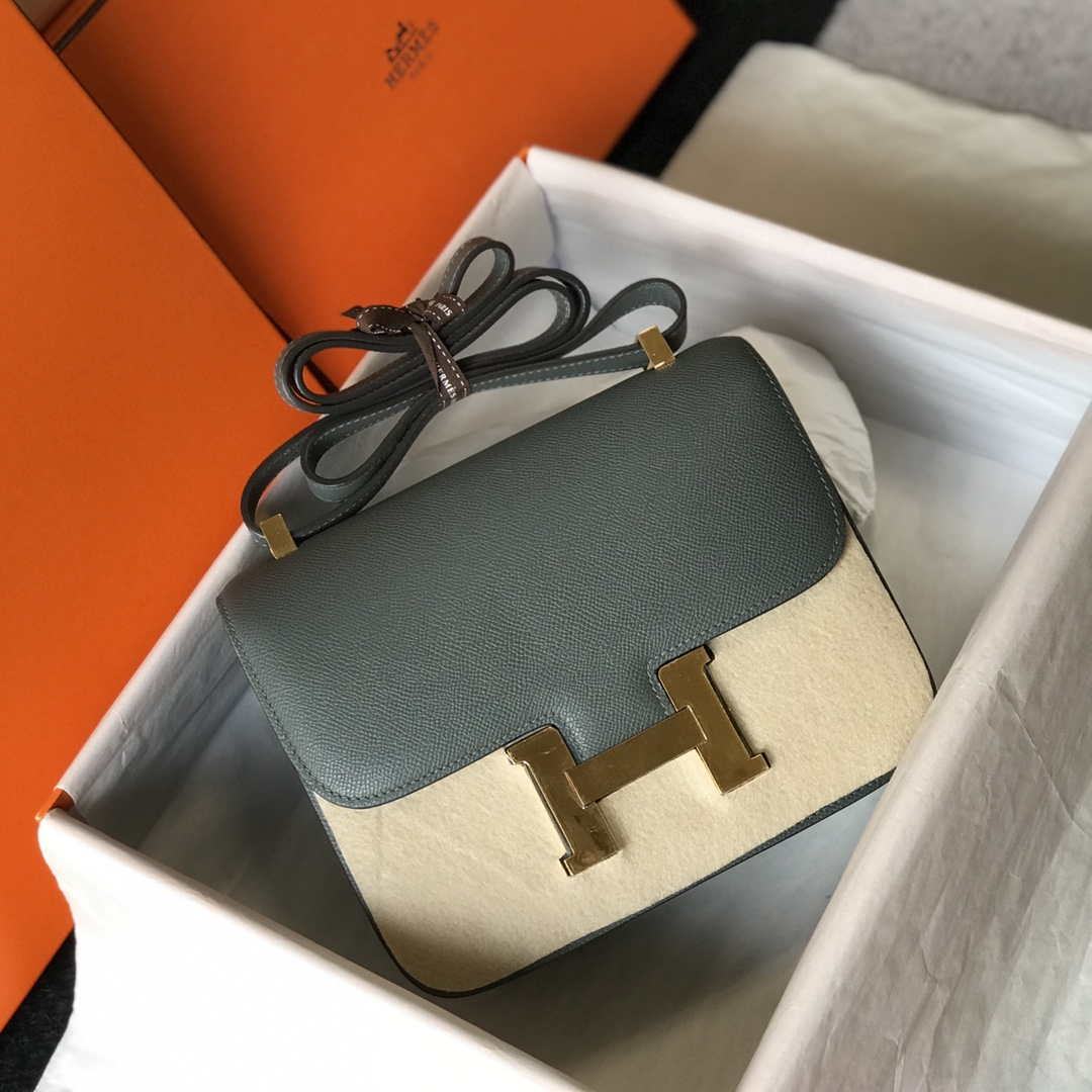 Hermes Constance Cross Body Bag Epsom Leather Gold H28407 | hermes constance cross body bag epsom leather gold 28520
