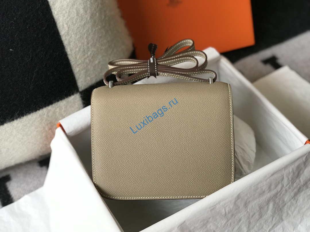 Hermes Constance Shoulder Bags Epsom Leather Silver H28415 | hermes constance shoulder bags epsom leather silver h28415 0004