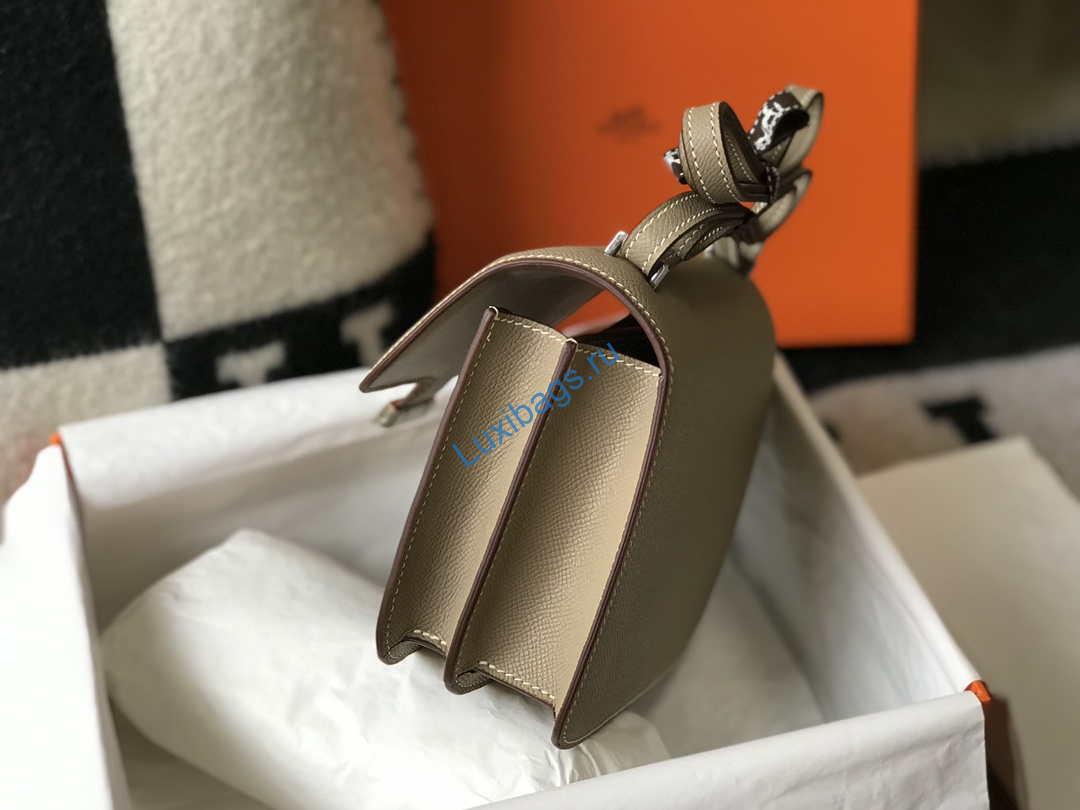 Hermes Constance Shoulder Bags Epsom Leather Silver H28415 | hermes constance shoulder bags epsom leather silver h28415 0006